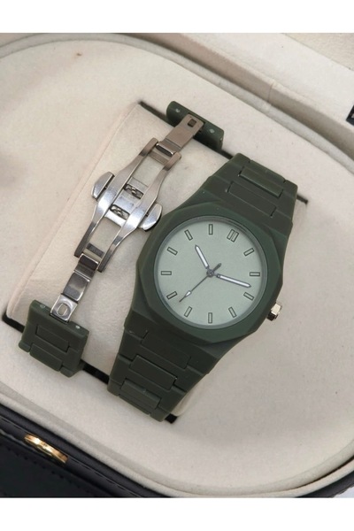 Yegane Unisex Silikon Karbon Kordon Kol Saati Eşref Model