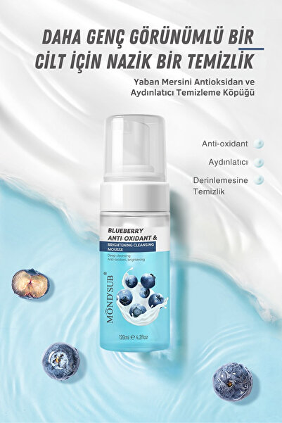 MOND'SUB Yaban Mersinli Anti-Oksidan & Aydınlatıcı Temizleme Mousse
