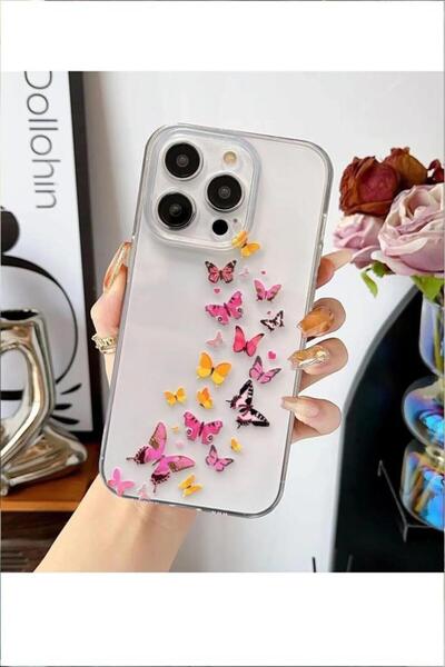 3GEN CASE İphone 15 Pro Max Kılıf Desenli Şeffaf Silikon Kapak