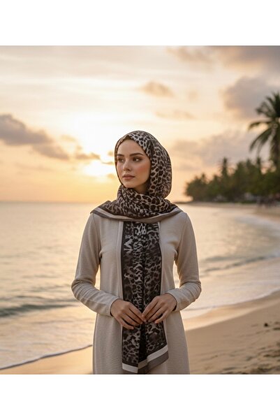 Diella Leopar Soft Pamuk Şal
