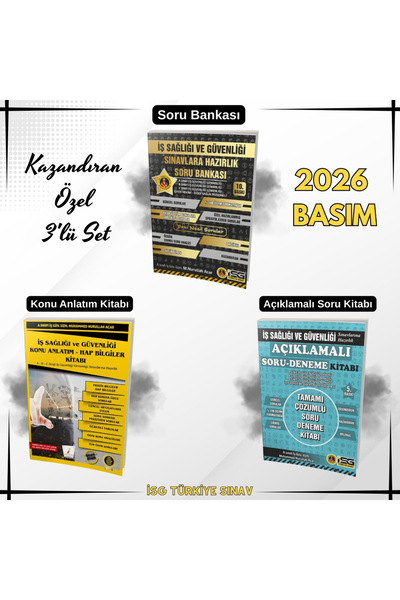İSG TÜRKİYE SINAV Isg 3 Lü Set 2026 Basım