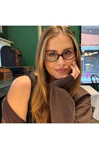 MONAL نظارات MIUW بإطار بيضاوي وحماية من الضوء الأزرق ونظارات بصرية متوافقة قابلة للتغيير