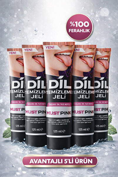 Must Pink 5'li Dil Temizleme Jeli Dil Macunu Çinko İçerikli
