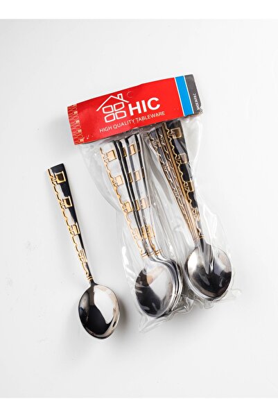 HIC 12-Piece Stainless Steel Dinner Spoon Set