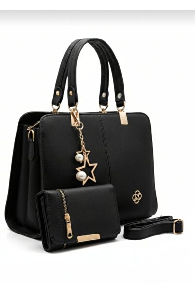 MODAMARKM "SÜRPRİZ HEDİYELİ" 2'Lİ SET BEŞ BÖLMELİ OMUZ VE KOL ÇANTASI UZUN AS...