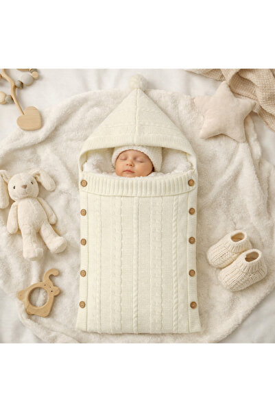 Wayne's Triko Welsoft Örgü Bebek Battaniye & Kundak – 0-12 Ay, Yumuşak, Sıcak...