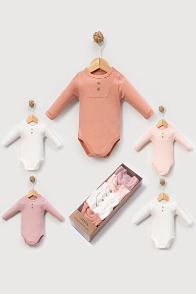 LOVE MAXX Çaren Kids - 100% Cotton Unisex Baby Multi-Colored Snap Fastener Lo...