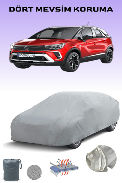 Breen Opel Crossland Uyumlu Araba Brandası, Oto Branda, Araba Çadırı, Su-Güneş Geçirmez