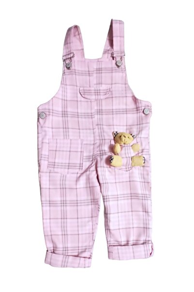 Miss Elitte EKOSELİ AYICIK OYUNCAKLI YAZLIK ÇOCUK SALOPET -%100 Pamuk ,Cepli,...