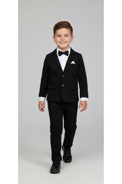 miaras baby Boy's Bow Tie Suit