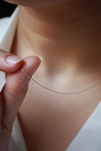 DİAMİNE PIRLANTA 14 Ayar Altın Klasik Hayalet Zincir