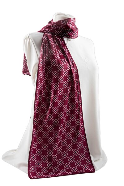 Modabutik I10 Geometrik Desenli Fular 30x140