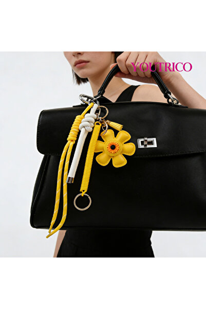 Youtrico سلسلة مفاتيح على شكل حقيبة عباد الشمس الإبداعية، إكسسوارات حقائب يدو...