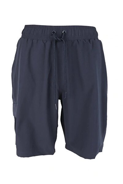 LUGMO شورت سباحة رجالي مع 3 جيوب بطانة قطنية مقاومة للماء باللون الأزرق الداك...