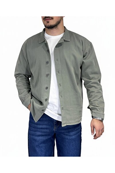 blayn jeans قميص رجالي بأكمام طويلة بمظهر الكتان وقصة فضفاضة