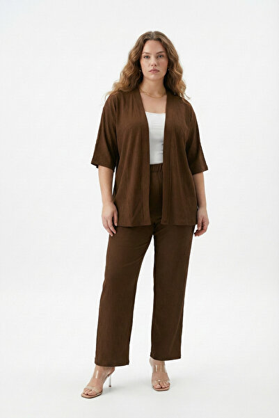 Mivoon Διπλό κιτ κιμονό με υφασμάτινο παντελόνι Bürümcük