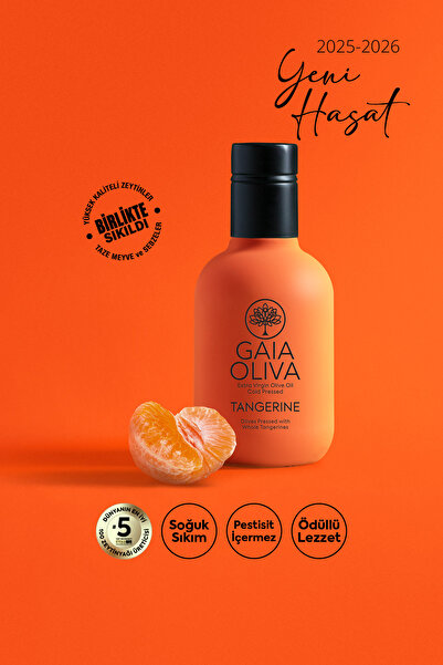 Gaia Oliva Mandalina Çeşnili 250 ml Natürel Sızma Zeytinyağı