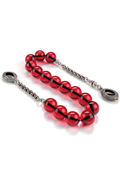 TESBİHCİBABA Mărgele de rugăciune Küre croială Zaza Red Fire Amber