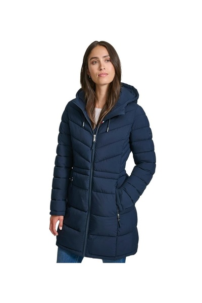 Tommy Hilfiger معطف نسائي TW4MP460-NVY