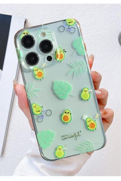 3GEN CASE İphone 15 Pro Max Kılıf Desenli Şeffaf Silikon Kapak