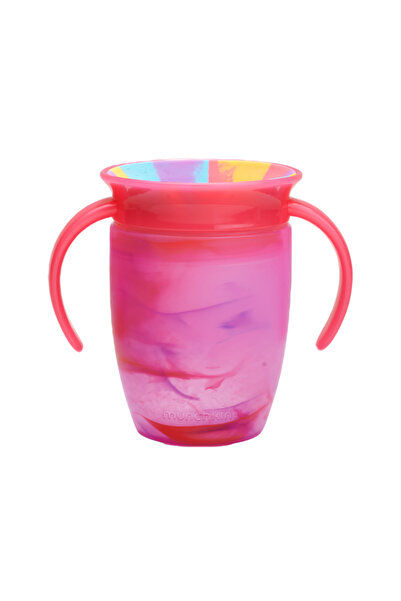 Munchkin Mucize 360° Alıştırma Bardağı 6 Ay+ |207 ml | BPA İçermez | Mor Tropikal Desen