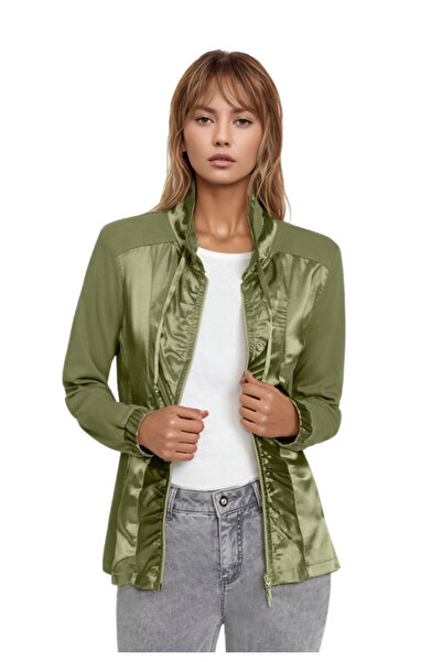 MAMAYAGA Jachetă cu mânecă lungă pentru femei din satin MANTIS Line Guler Prevail