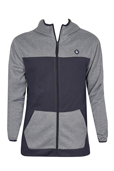 Jack & Jones SWEATSHIRT BĂRBAȚI 12153106-MELANGE-GRI