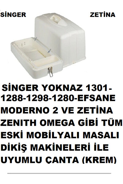 Swart Dikiş Makinesi Çanta (tüm Eski Mobilyalı Masalı Makinelere Uygun Menteş...