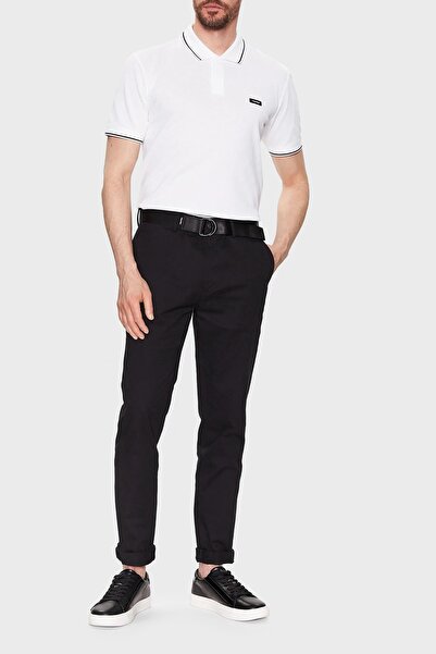 Calvin Klein Stretch Pıque Tippıng Slım Men's Polo T-shirt