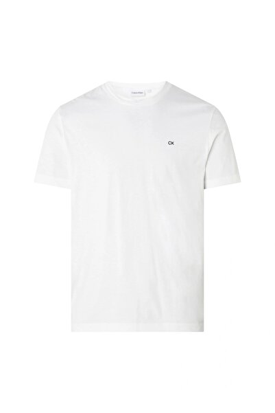 Calvin Klein Bisiklet Yaka Beyaz Erkek T-shirt K10k110589yaf