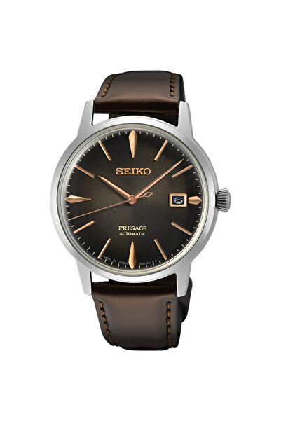 Seiko Srpj17J1 Leather Brown 40 mm Men Wrist Watch