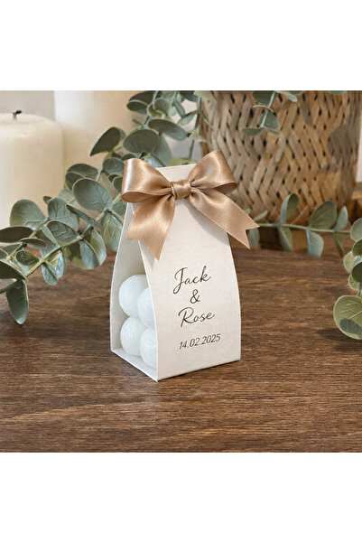 Goodsecond 100 adet Nişan Nikah Düğün Hediyelik Bubble Mum