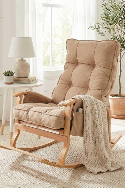 Reyo Santorini Kapitoneli Tv Koltuğu Baba Koltuğu Sallanan Sandalye Emzirme K...