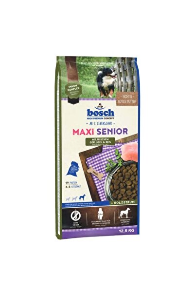 Bosch Maxi Senior Büyük Irk Tavuklu Ve Pirinçli Köpek Maması 12,5 Kg