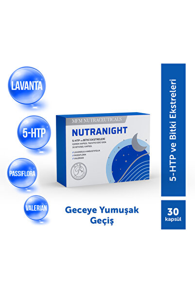 MFM NUTRACEUTICALS MFM Nutranight 5-HTP ve Bitki Ekstreleri İçeren 30 Bitkise...