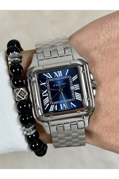FERRO Gümüş Çelik Kordon Erkek Kol Saati FL21622AWT-A3