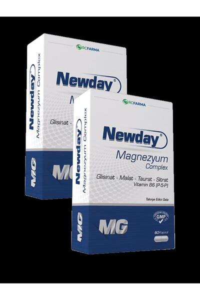 Rcfarma Newday Magnezyum Complex 60 Kapsül x2