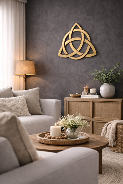 cncrafft Premium Kelt Düğümü Metal Tablo – Spiritüel ve Anlamlı Duvar Dekoru