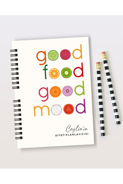 Minela A5 ebat İsimli Diyet Planlayıcı(LÜTFEN KAPAK UZERİNE YAZİLACAK İSMİ BE...