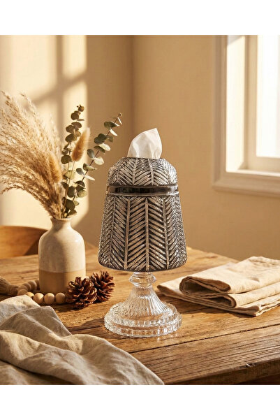 AKDEN STORE حامل مناديل المائدة المزخرف بالكريستال / حامل مناديل تقديم منظم للدعوات