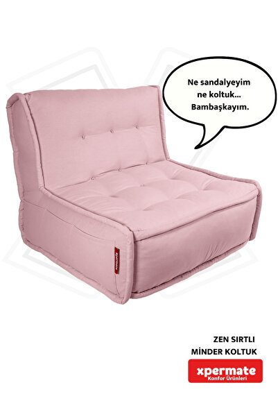 XPERMATE Спинка Подушка Стілець Скандинавський стиль Ергономічний Стілець Спинка Подушка для сидіння 80x60 Рожевий Zen