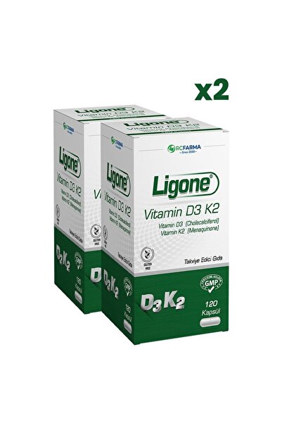 Rcfarma Ligone Vitamin D3 K2 120 Kapsül x2 Adet