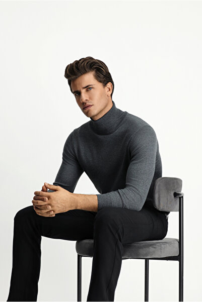 Kiğılı Turtleneck Regular Fit Warm Wool Knit Sweater
