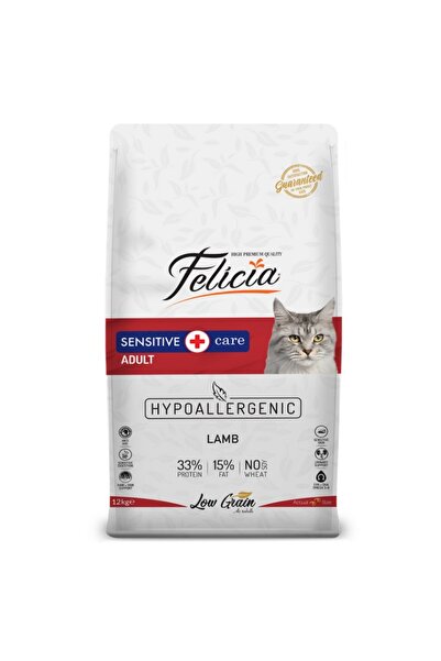 Felicia Az Tahıllı Adult Kedi 12 kg Yetişkin Kuzu Etli Hypoallergenic Kedi Ma...