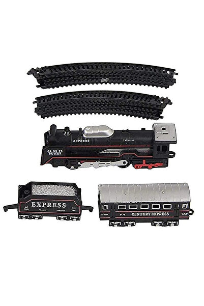 Oyuncakistan PİLLİ, IŞIKLI,13 PARÇA, ÇUF ÇUF TREN 220cm Ray Uzunluğu (1 Lokom...