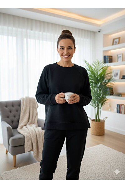 LİMİSSİ Women's Modal Fabric 100% Cotton Elastic Leggings Tracksuit Set