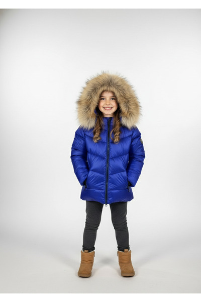 YusGos Unisex Baby Girl/Boy Waterproof Furry Puffer Jacket with Hooded Zipper...