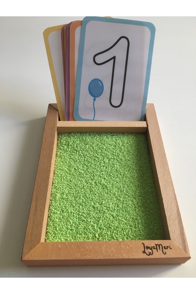Loyameri Kidsshop Sand Tray Numbers Set, Preschool, Special Education Activity, Activity