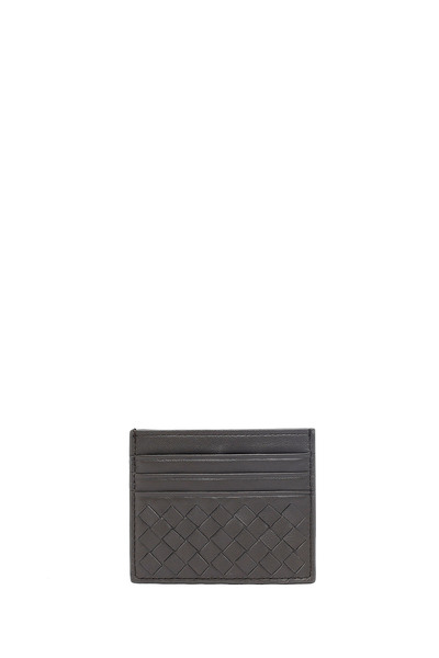 Derimod Men's Gray Braided Leather Card Holder 000A2D361329