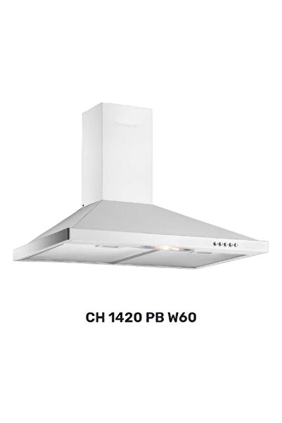 Eminçelik EC-CH 1420 W60 PİRAMİT BEYAZ DAVLUMBAZ